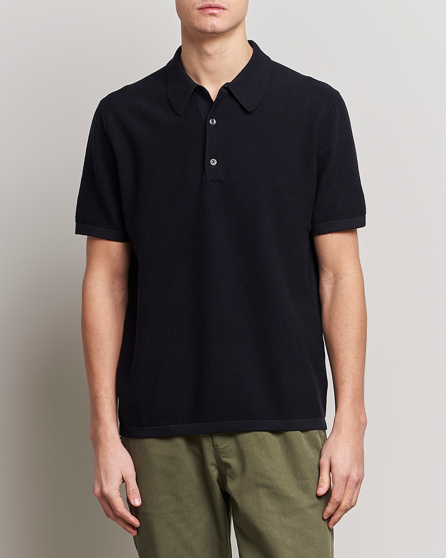 Herre | Gensere | Tiger of Sweden | Jenkim Knitted Pique Dark Ink