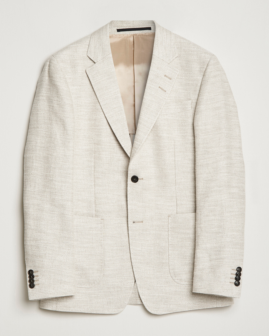 Herre | Dressjakker | Tiger of Sweden | Jeffery Hampa Cotton Jacket Light Ivory
