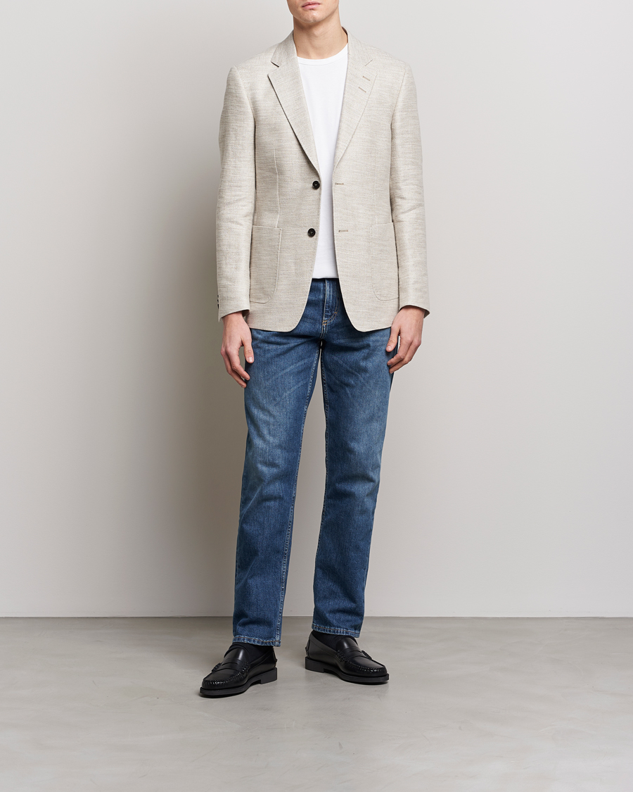 Herre | Dressjakker | Tiger of Sweden | Jeffery Hampa Cotton Jacket Light Ivory
