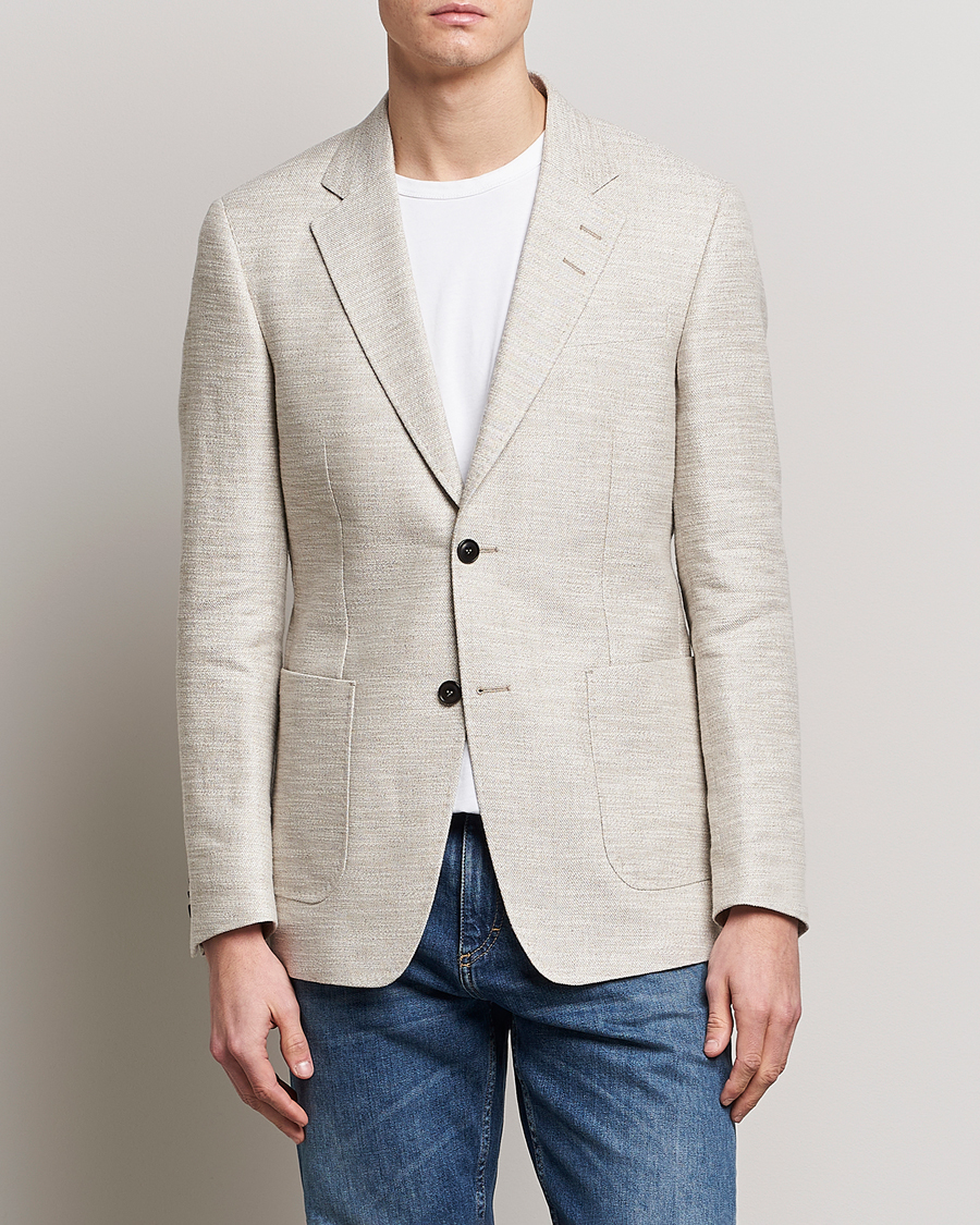 Herre | Dressjakker | Tiger of Sweden | Jeffery Hampa Cotton Jacket Light Ivory