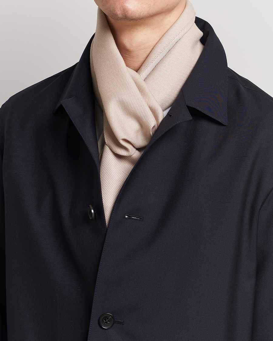 Herre | Tiger of Sweden Salvor Wool Silk Scarf Dark Sand | Tiger of Sweden | Salvor Wool Silk Scarf Dark Sand