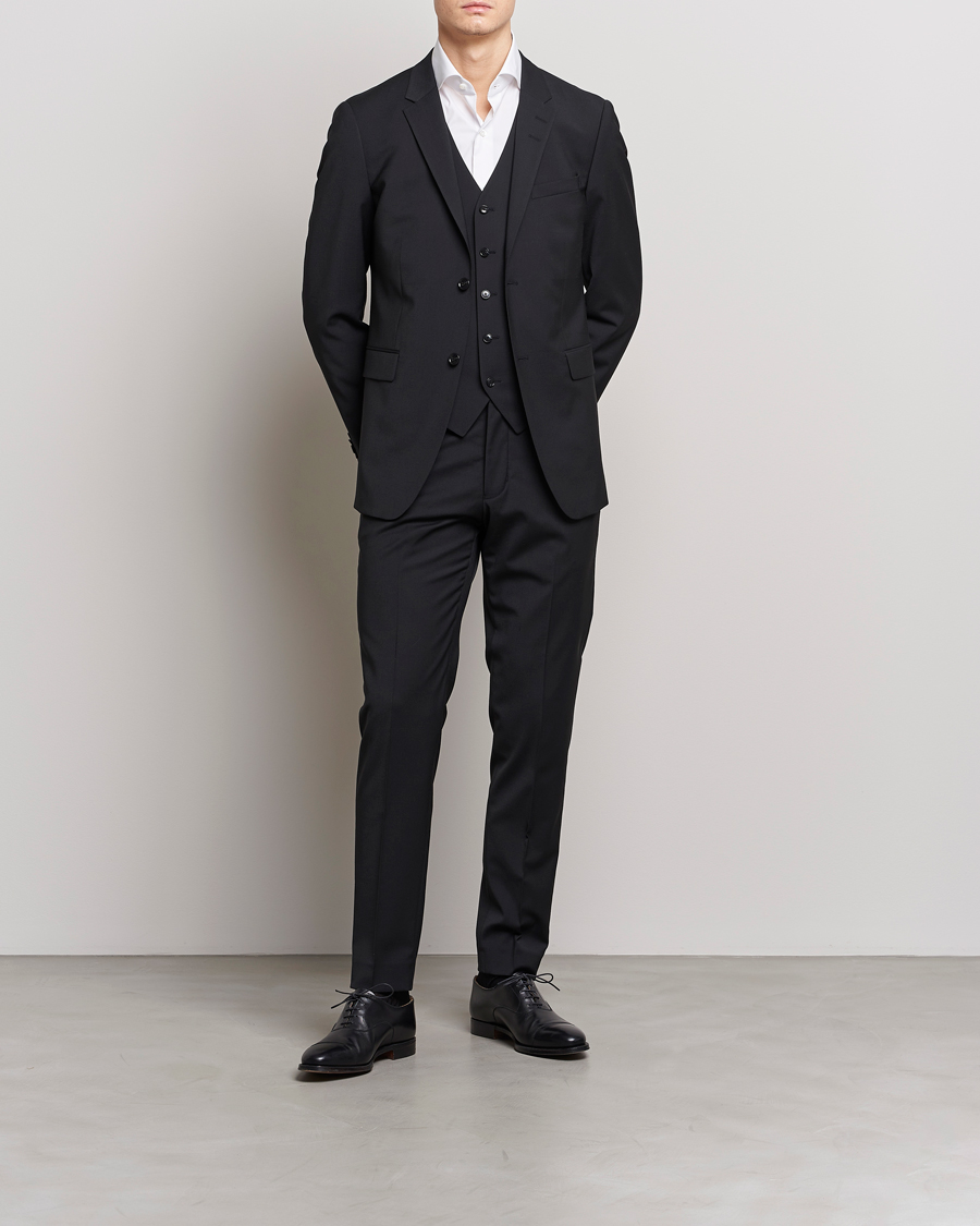 Herre | Dressjakker | Tiger of Sweden | Jerretts Wool Travel Suit Blazer Black