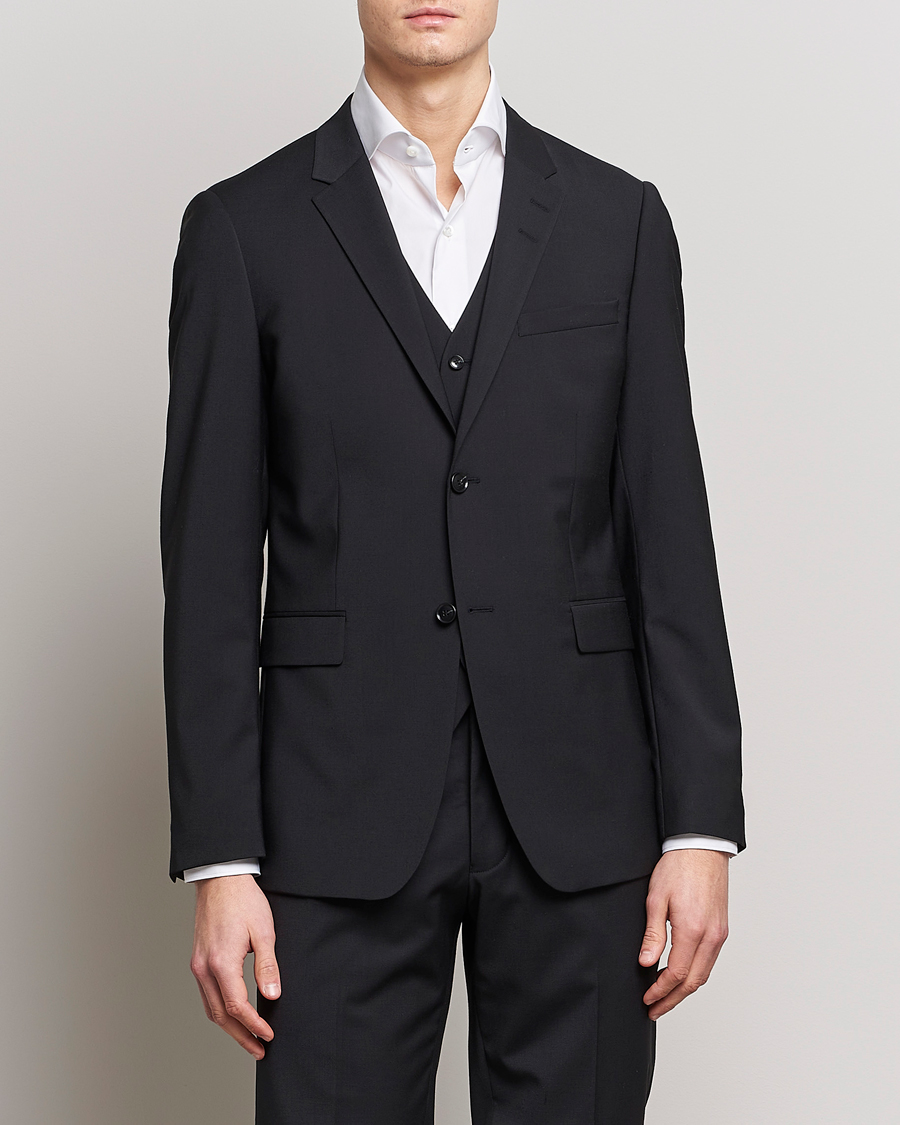 Herre | Klær | Tiger of Sweden | Jerretts Wool Travel Suit Blazer Black