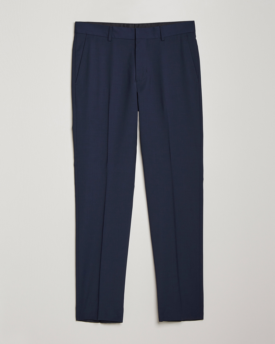 Herre | Bukser | Tiger of Sweden | Tenuta Wool Travel Suit Trousers Royal Blue