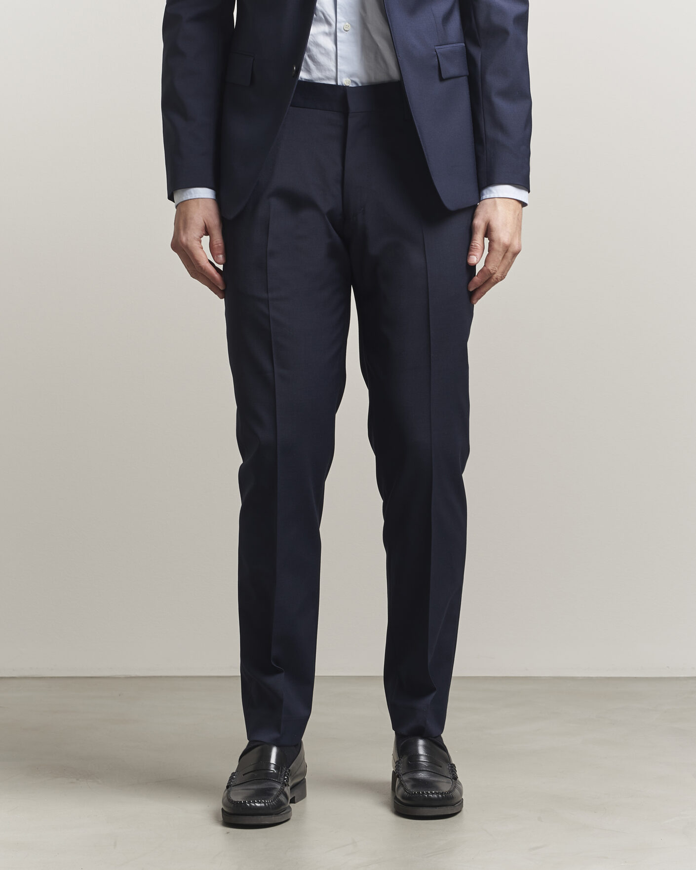 Herre | Bukser | Tiger of Sweden | Tenuta Wool Travel Suit Trousers Royal Blue