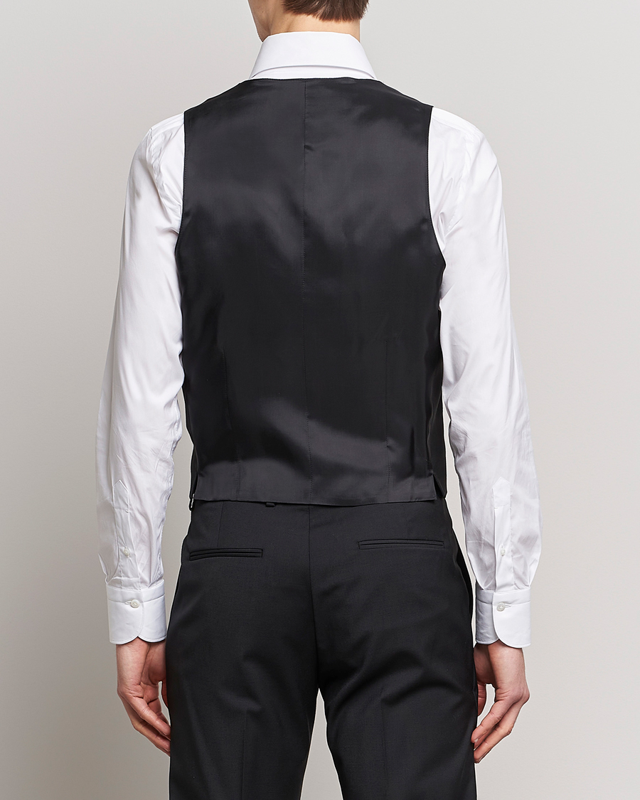 Herre | Dressjakker | Tiger of Sweden | Wayde Wool Travel Waistcoat Black