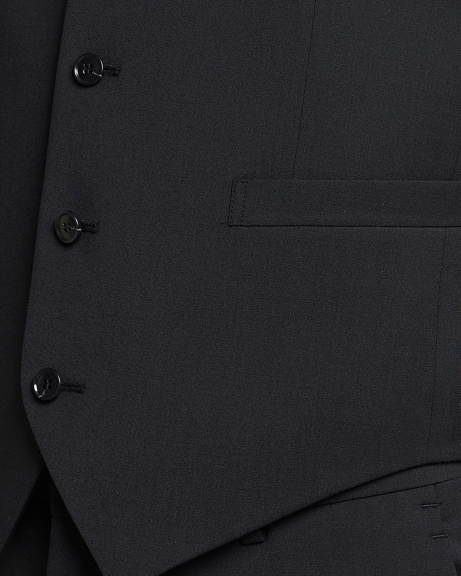 Herre | Dressjakker | Tiger of Sweden | Wayde Wool Travel Waistcoat Black