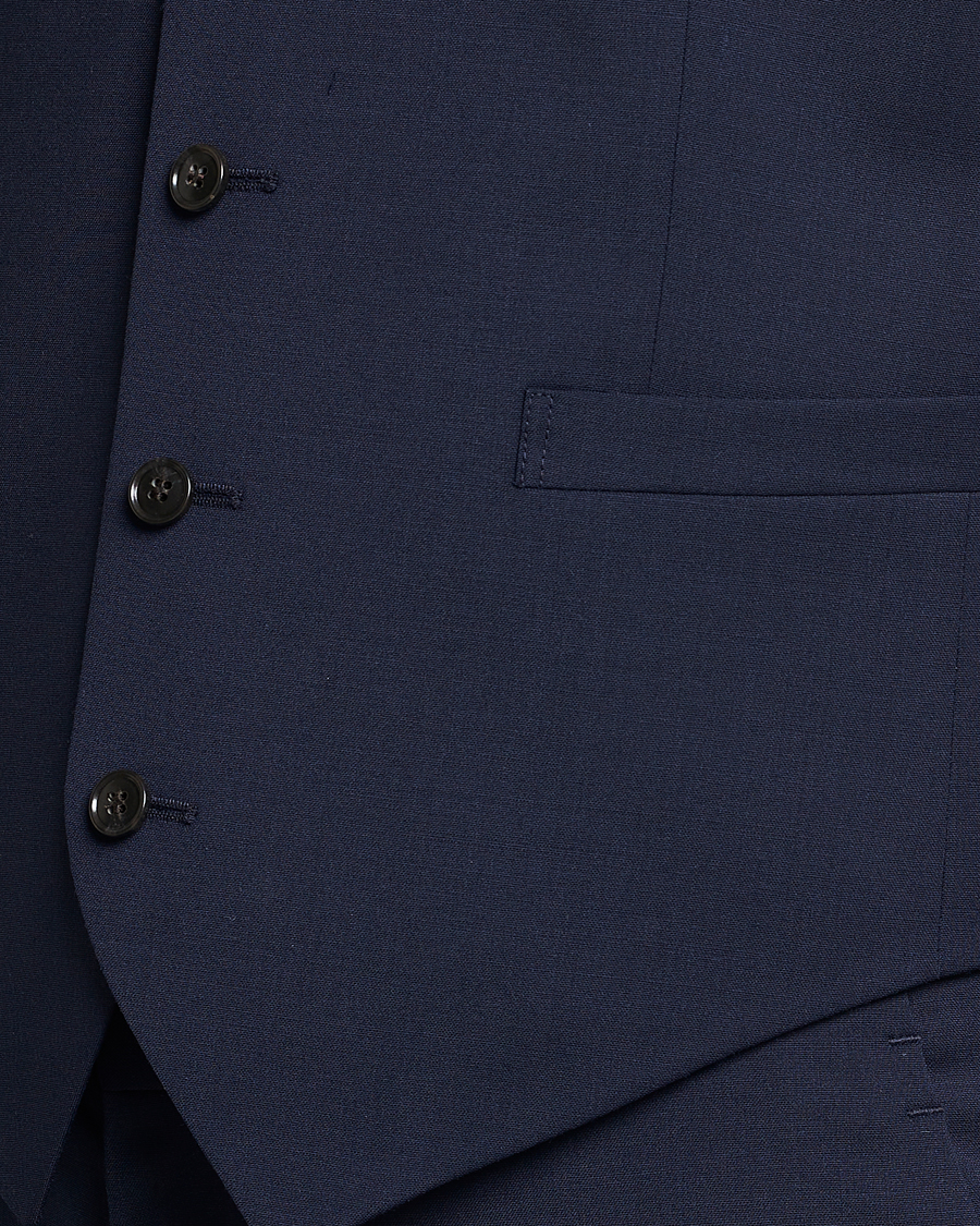 Herre | Dressjakker | Tiger of Sweden | Wayde Wool Travel Waistcoat Royal Blue