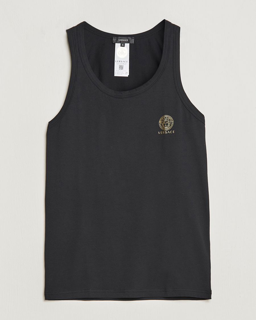Herre | T-Shirts | Versace | Medusa Tank Top Black