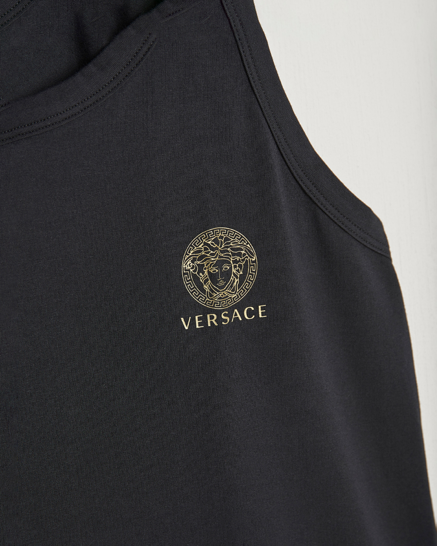 Herre | T-Shirts | Versace | Medusa Tank Top Black