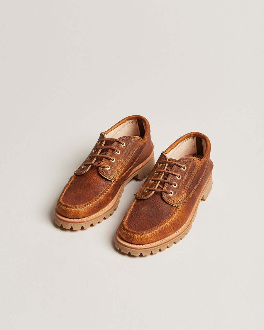 Herre | Yuketen Handsewn Angler Moc Dark Brown Grain Calf | Yuketen | Handsewn Angler Moc Dark Brown Grain Calf