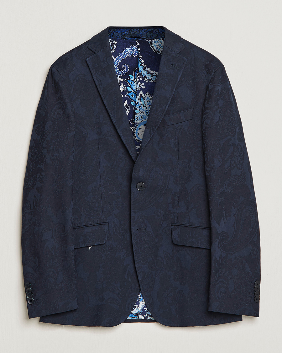 Herre | Dressjakker | Etro | Jacquard Blazer Navy
