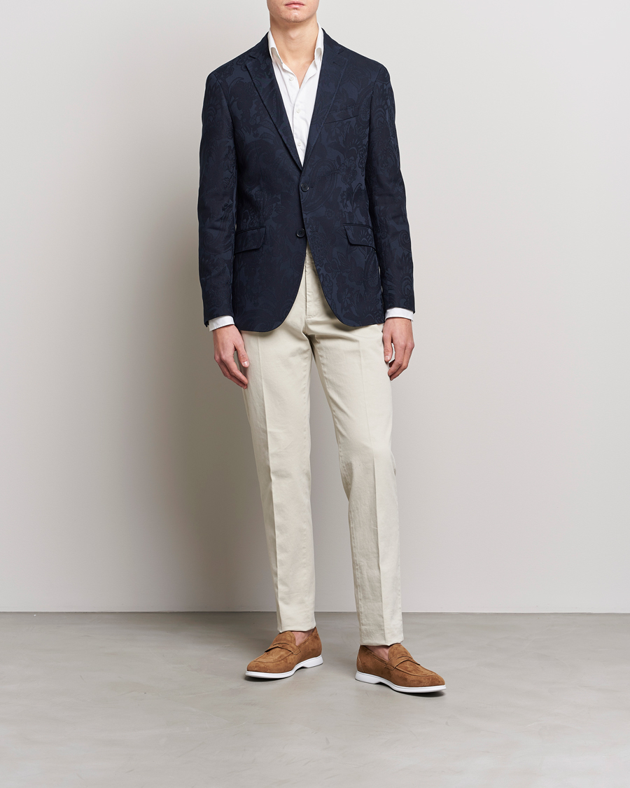 Herre | Dressjakker | Etro | Jacquard Blazer Navy