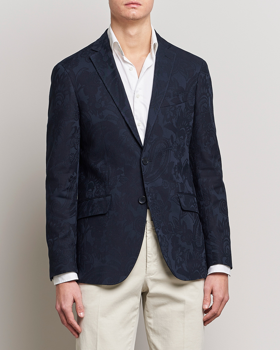 Herre | Dressjakker | Etro | Jacquard Blazer Navy