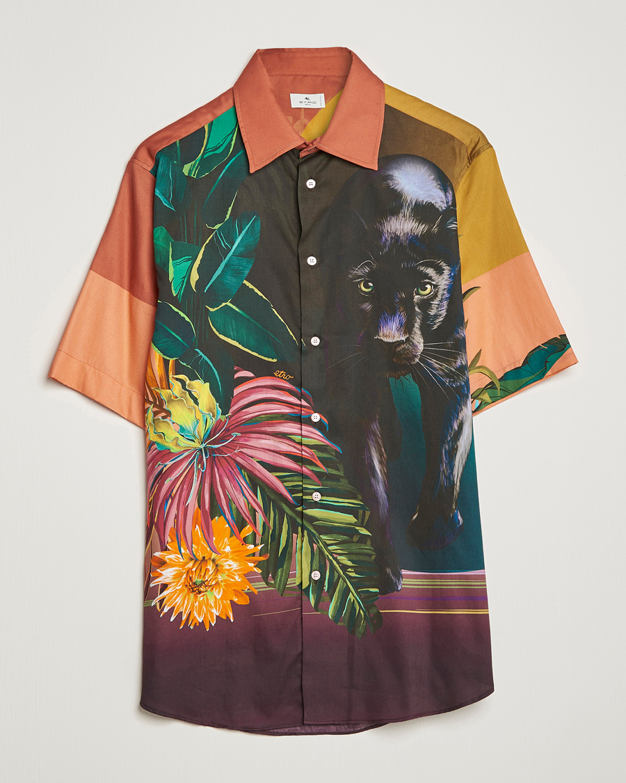 Herre | Skjorter | Etro | Printed Camp Collar Shirt Multicolor