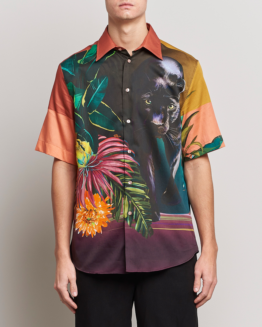 Herre |  | Etro | Printed Camp Collar Shirt Multicolor