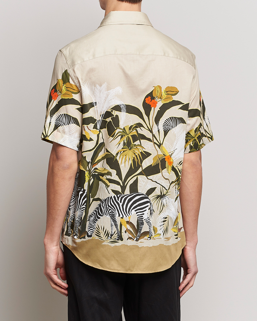 Herre | Skjorter | Etro | Printed Camp Collar Shirt Beige
