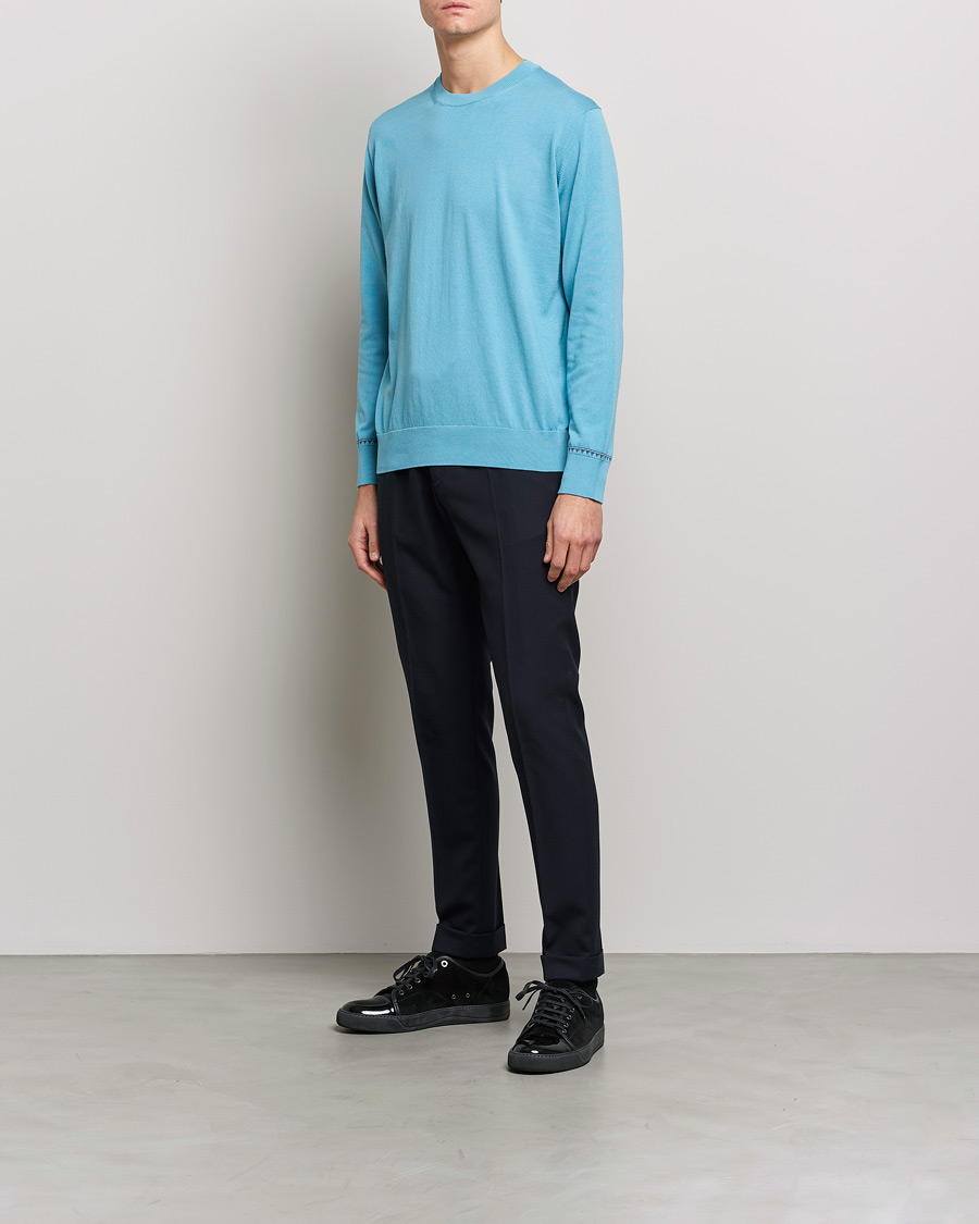 Herre | Gensere | Etro | Crew Neck Pullover Azzurro