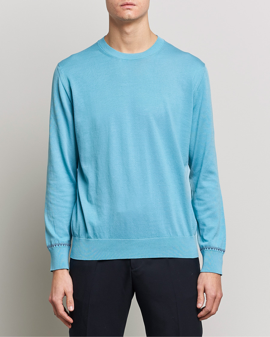Herre | Gensere | Etro | Crew Neck Pullover Azzurro