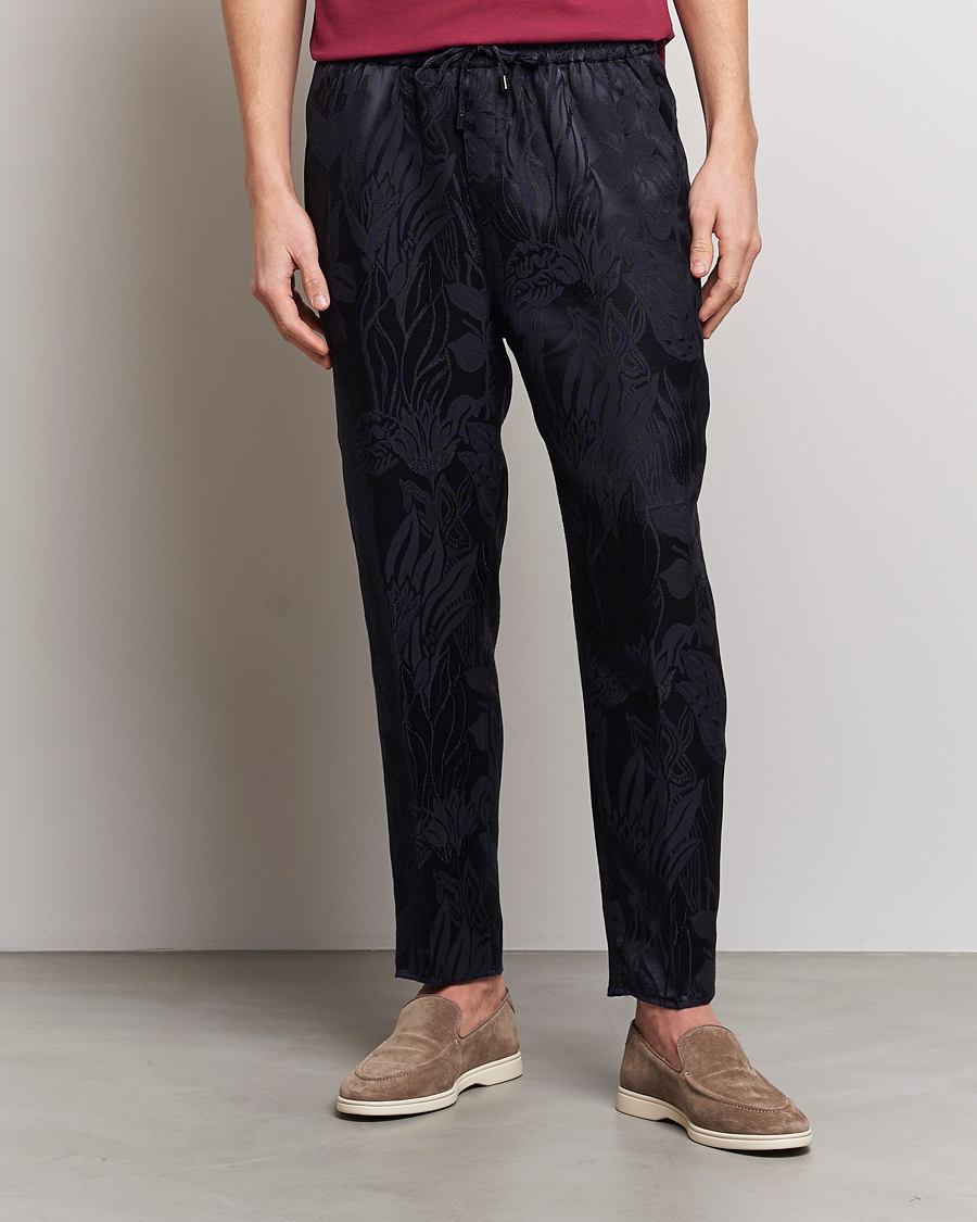 Herre | Bukser | Etro | York Drawstring Trousers Navy