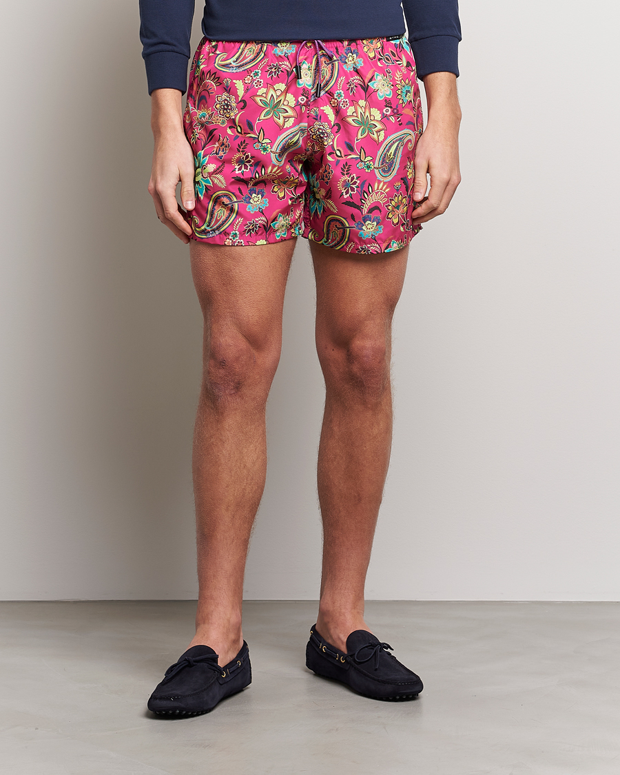Herre |  | Etro | Floreale Printed Swim Trunks Rosa