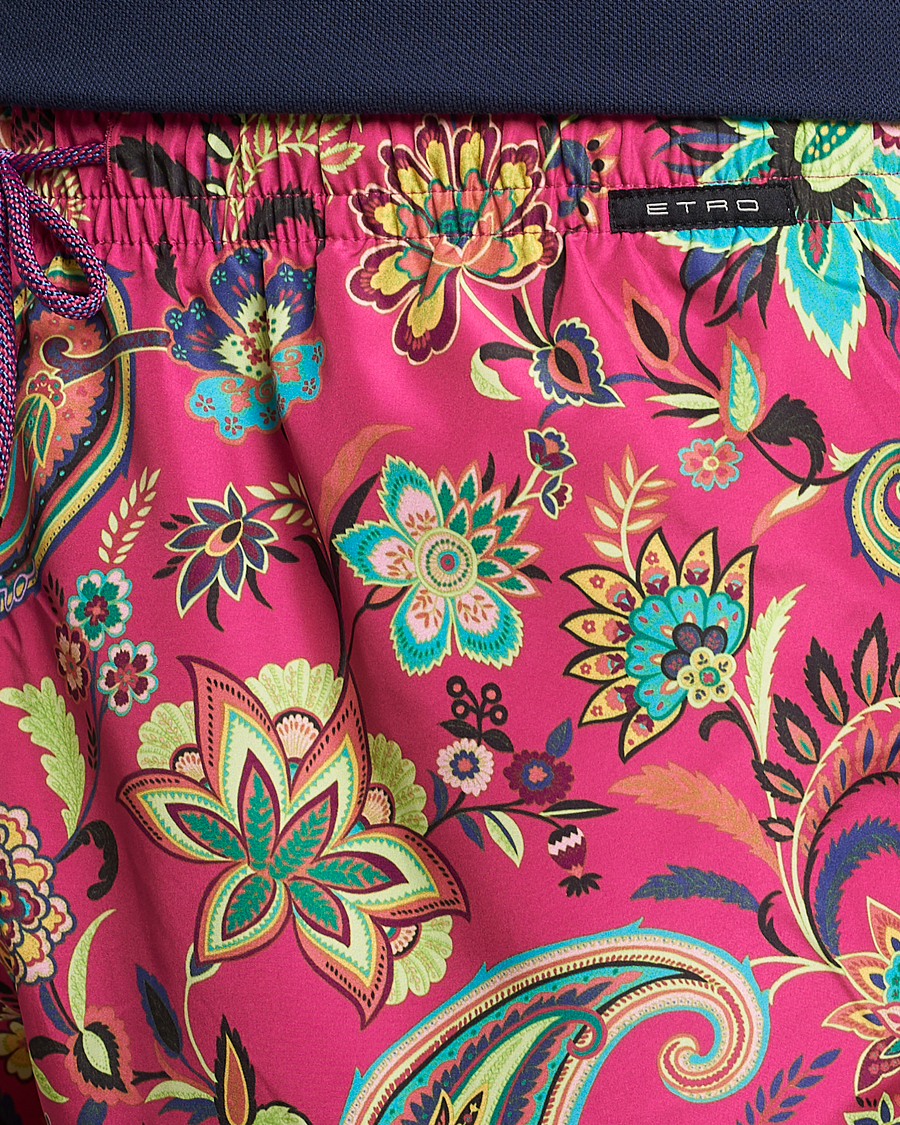 Herre | Badeshorts | Etro | Floreale Printed Swim Trunks Rosa