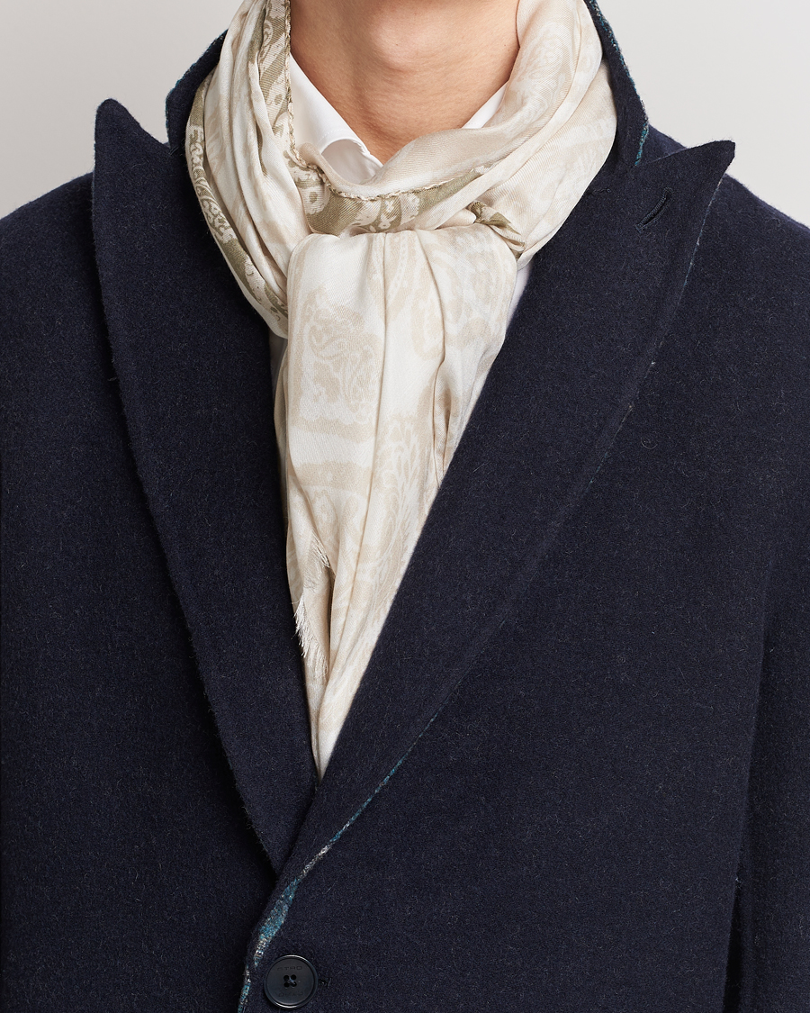 Herre | Etro Shaal Nur Cashmere Blend Scarf White | Etro | Shaal Nur Cashmere Blend Scarf White