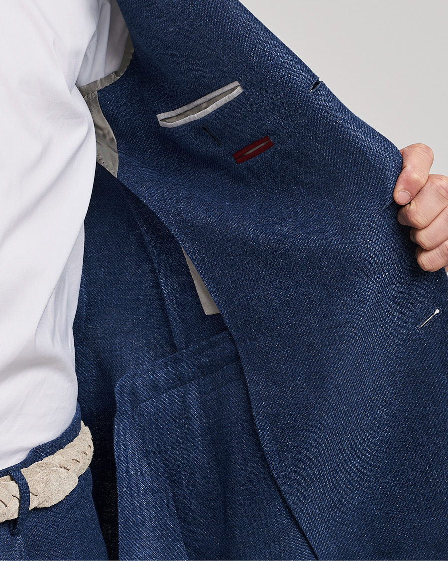 Herre | Dresser | Brunello Cucinelli | Linen/Silk Suit Royal Blue