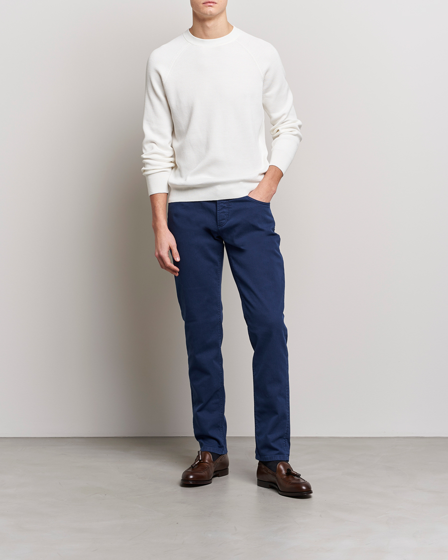 Herre | Gensere | Brunello Cucinelli | Rib Stitch Crew Neck Sweater Panama