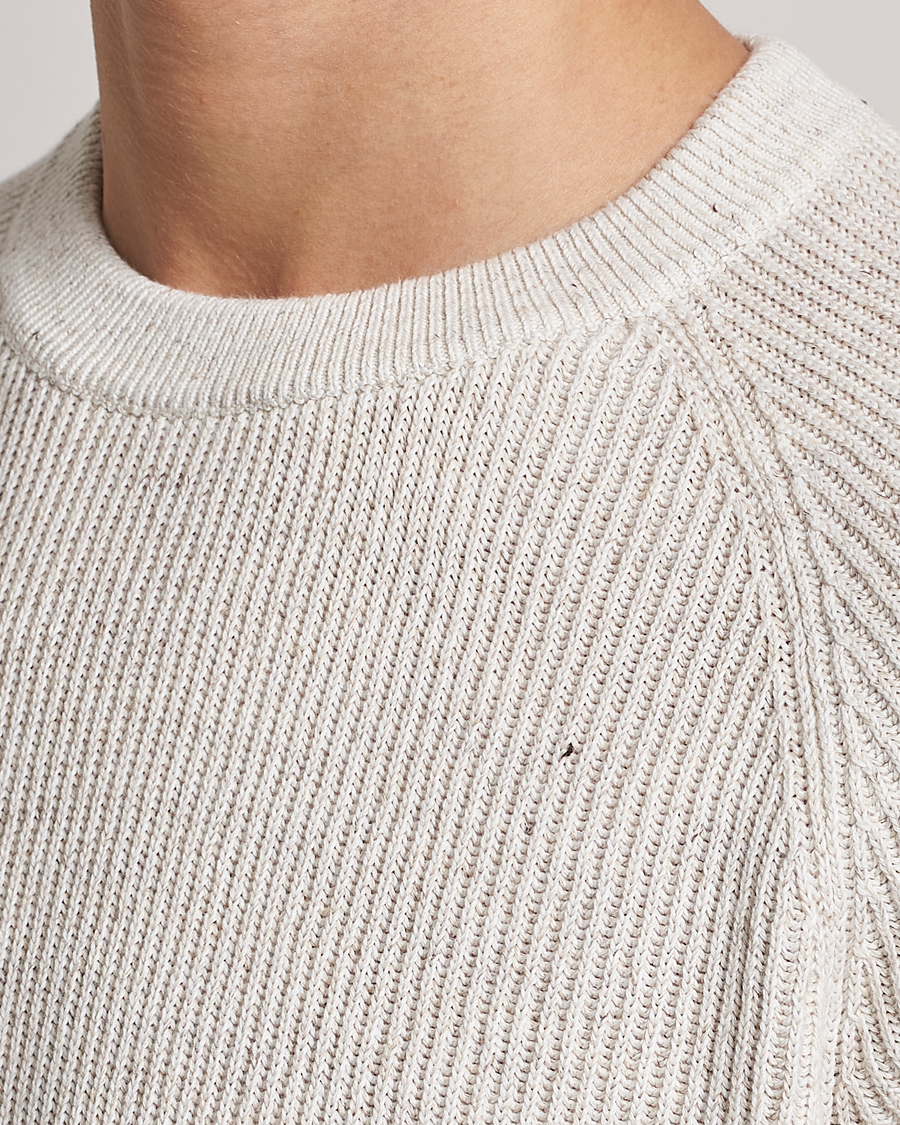 Herre | Gensere | Brunello Cucinelli | Chine Rib Sweater Light Beige