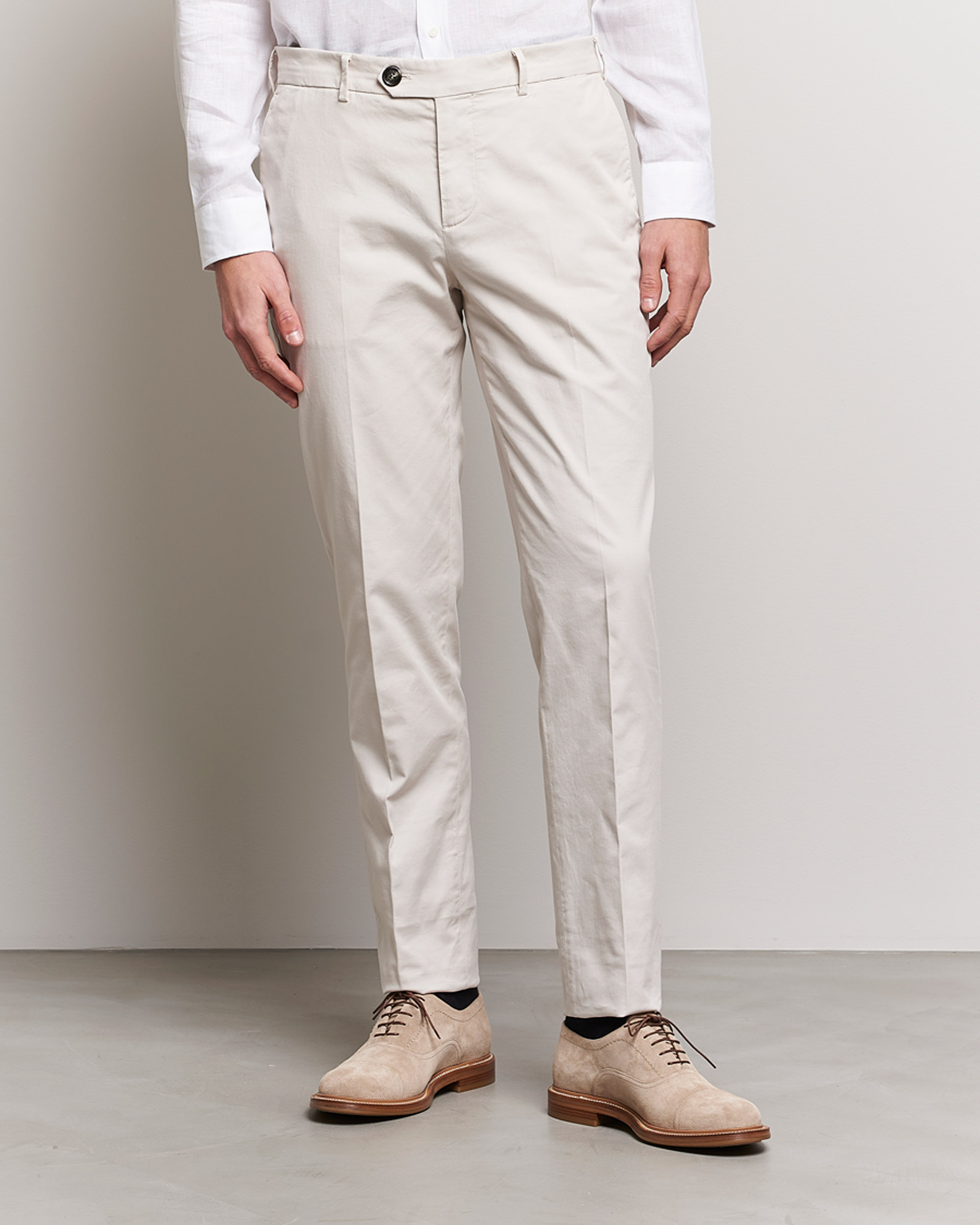 Herre | | Brunello Cucinelli | Slim Fit Cotton Chinos Off White