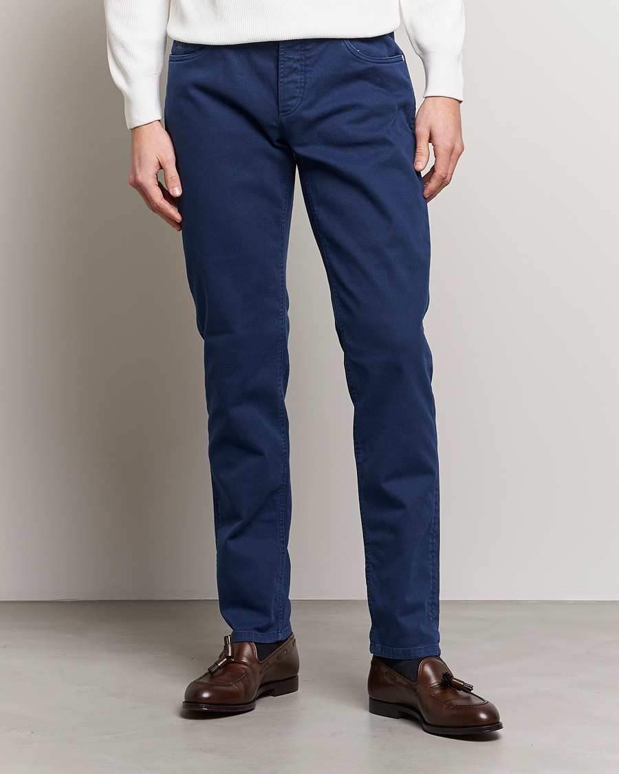 Herre |  | Brunello Cucinelli | Slim Fit 5-Pocket Pants Dark Blue