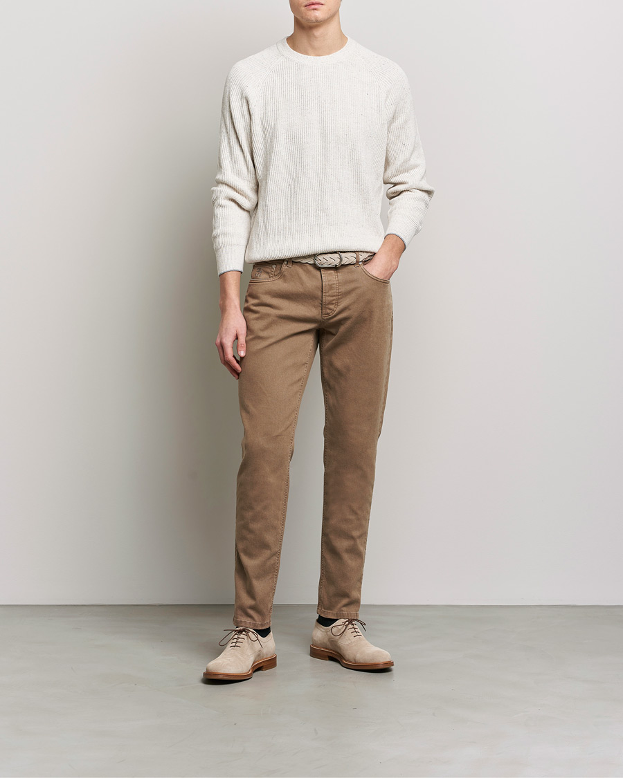 Herre | Bukser | Brunello Cucinelli | Slim Fit 5-Pocket Pants Beige