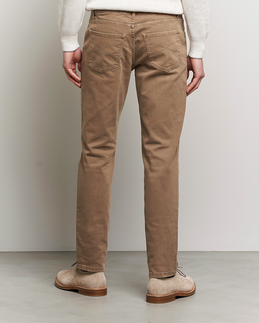 Herre | Bukser | Brunello Cucinelli | Slim Fit 5-Pocket Pants Beige