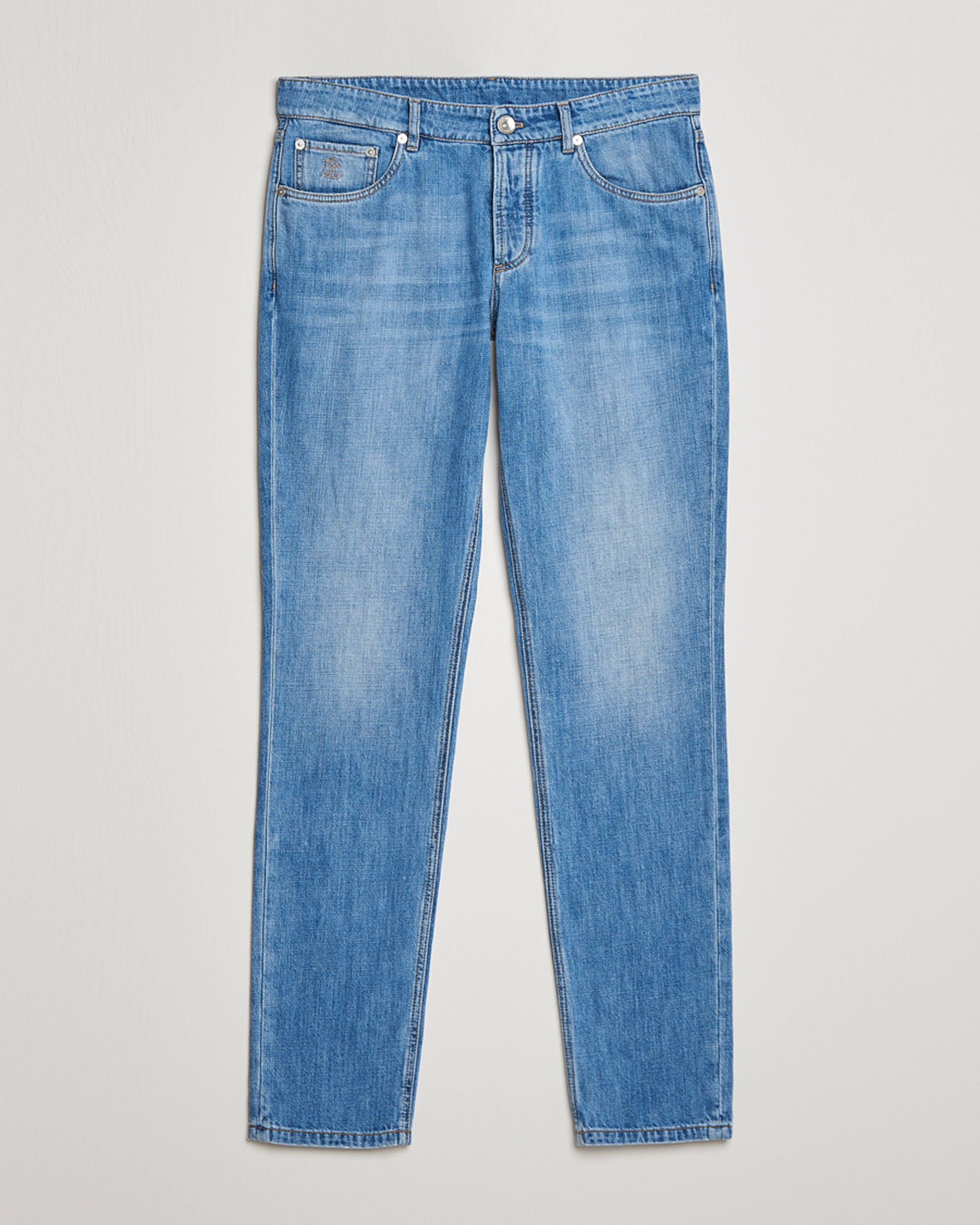 Herre | Jeans | Brunello Cucinelli | Slim Fit Jeans Medium Wash