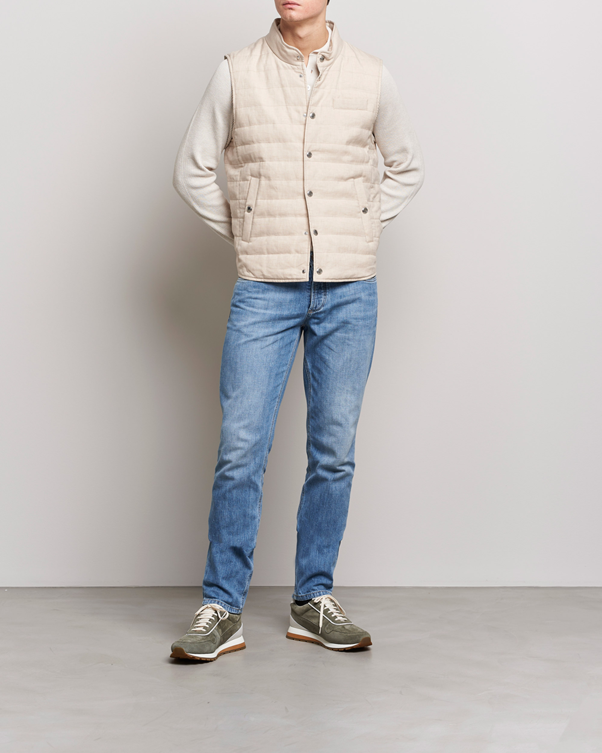 Herre | Jeans | Brunello Cucinelli | Slim Fit Jeans Medium Wash