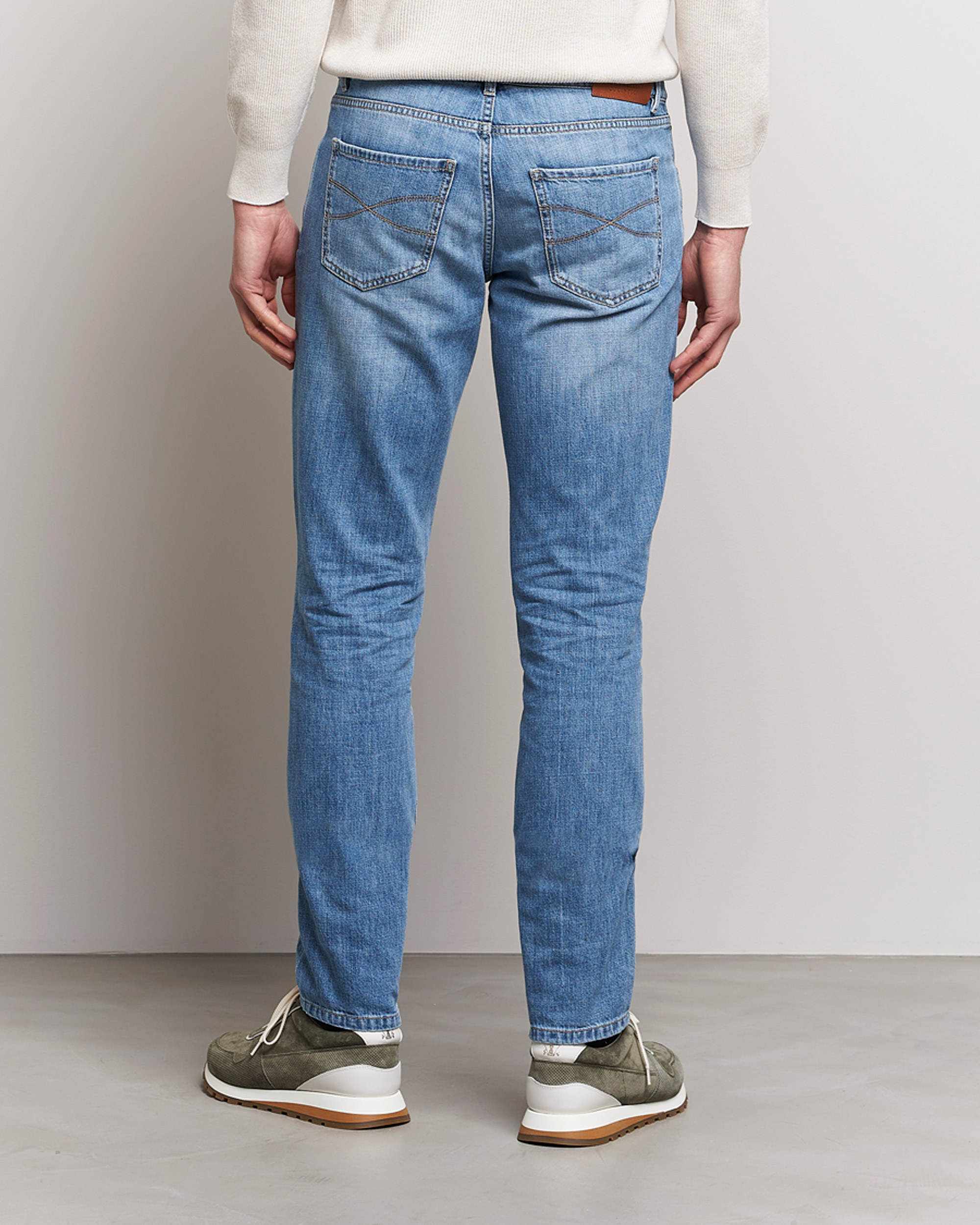Herre | Jeans | Brunello Cucinelli | Slim Fit Jeans Medium Wash