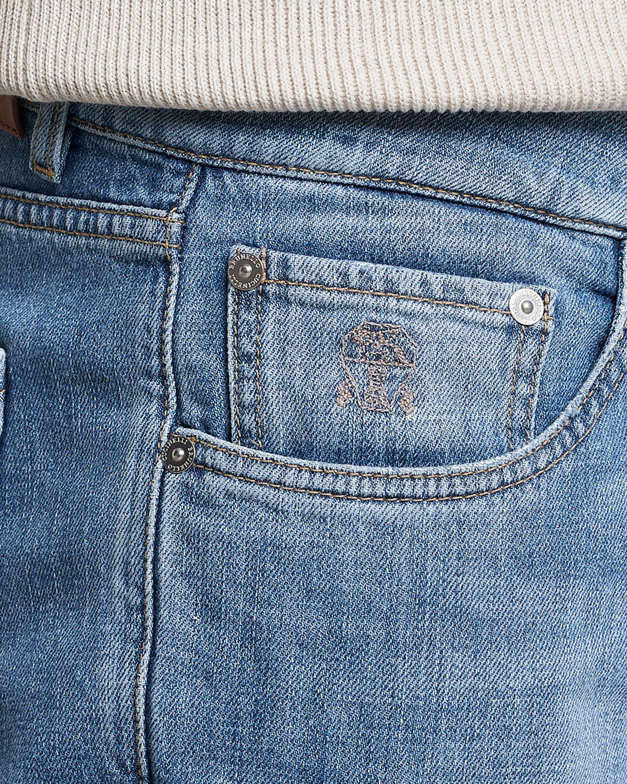 Herre | Jeans | Brunello Cucinelli | Slim Fit Jeans Medium Wash