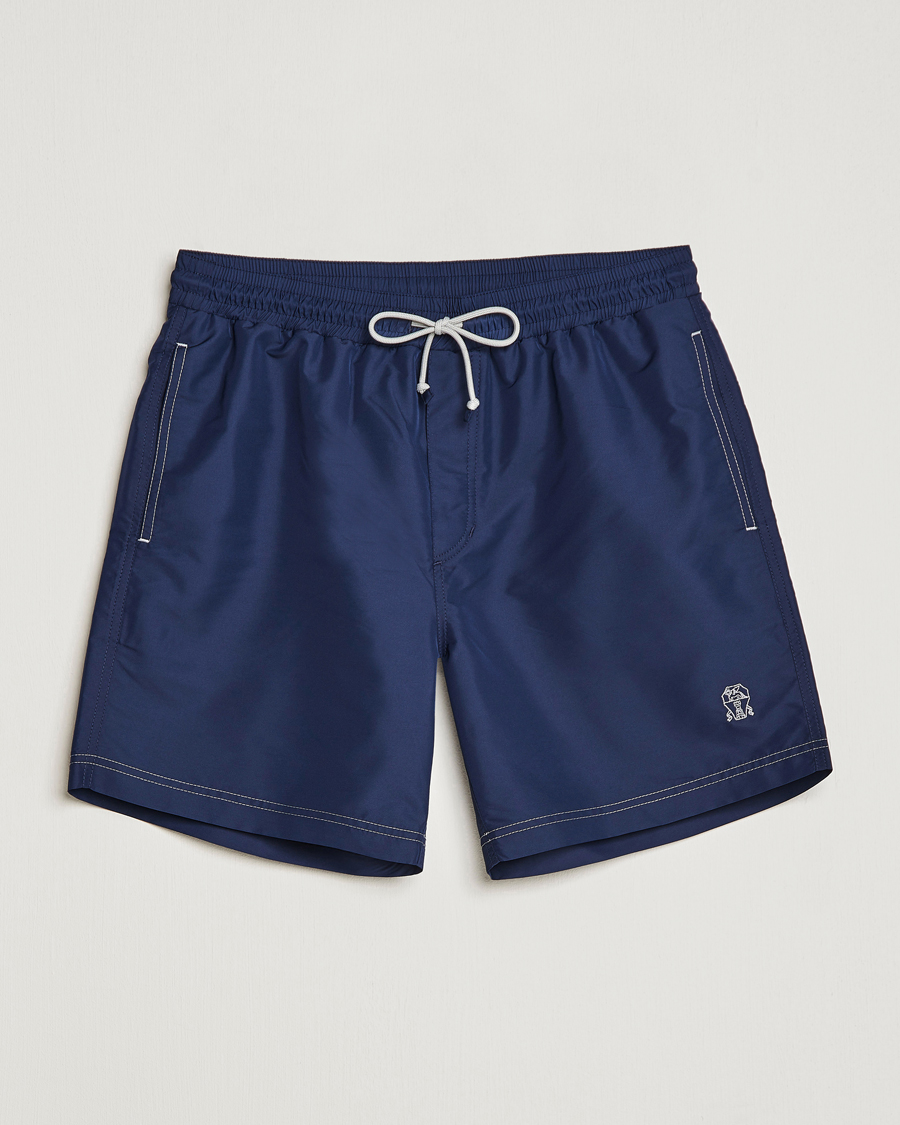Herre | Badeshorts | Brunello Cucinelli | Nylon Swim Trunks Navy