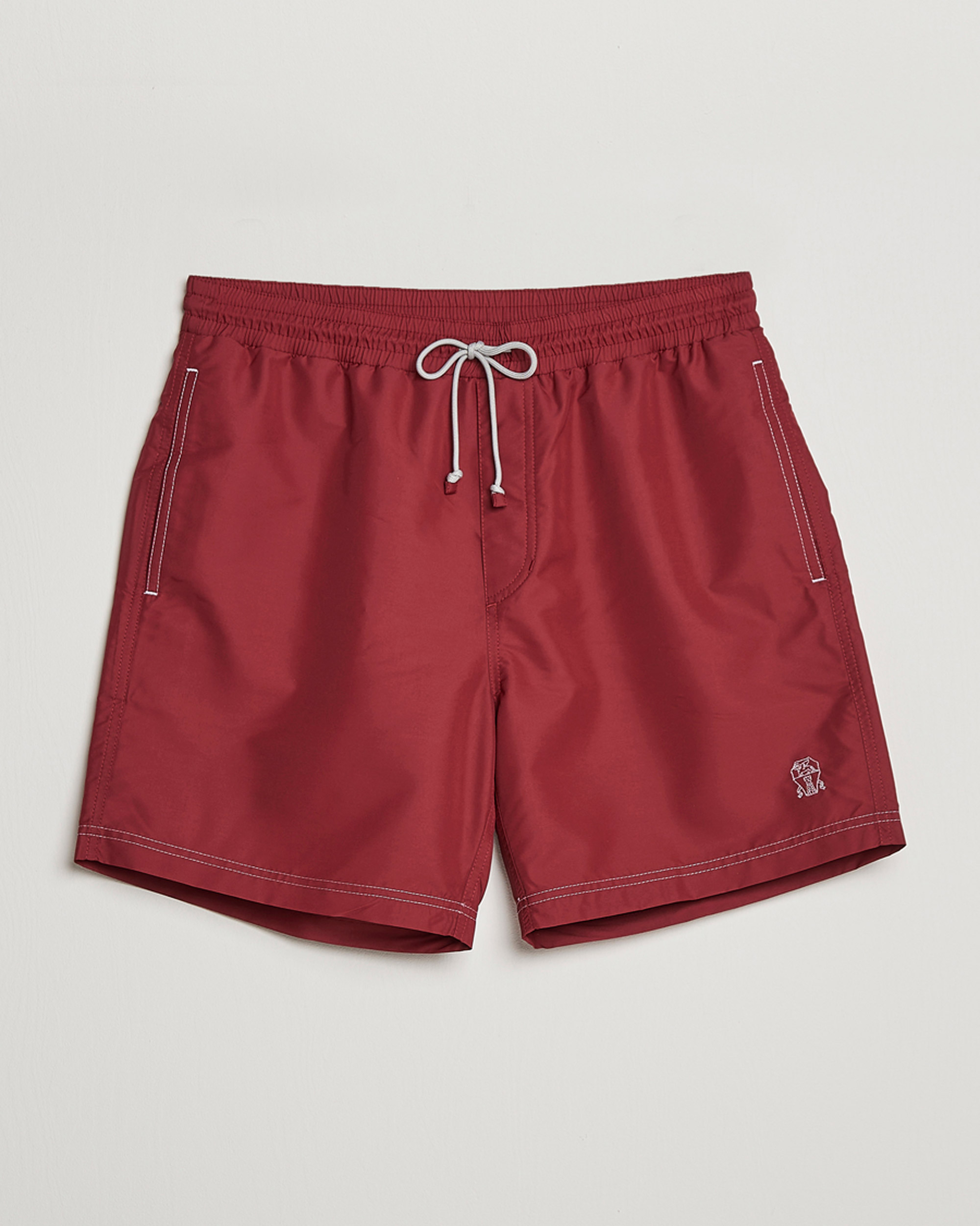 Herre | Badeshorts | Brunello Cucinelli | Nylon Swim Trunks Burgundy