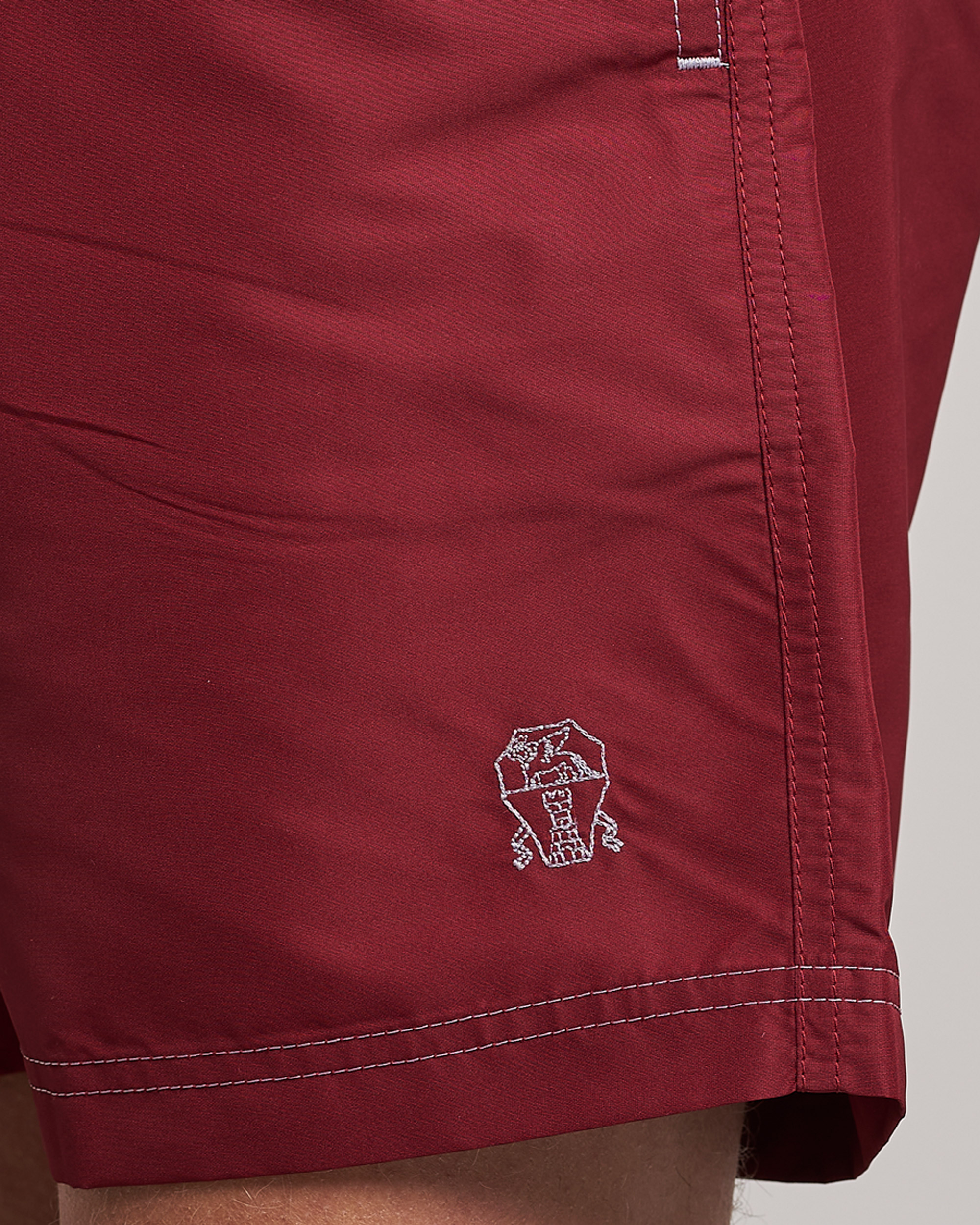 Herre | Badeshorts | Brunello Cucinelli | Nylon Swim Trunks Burgundy