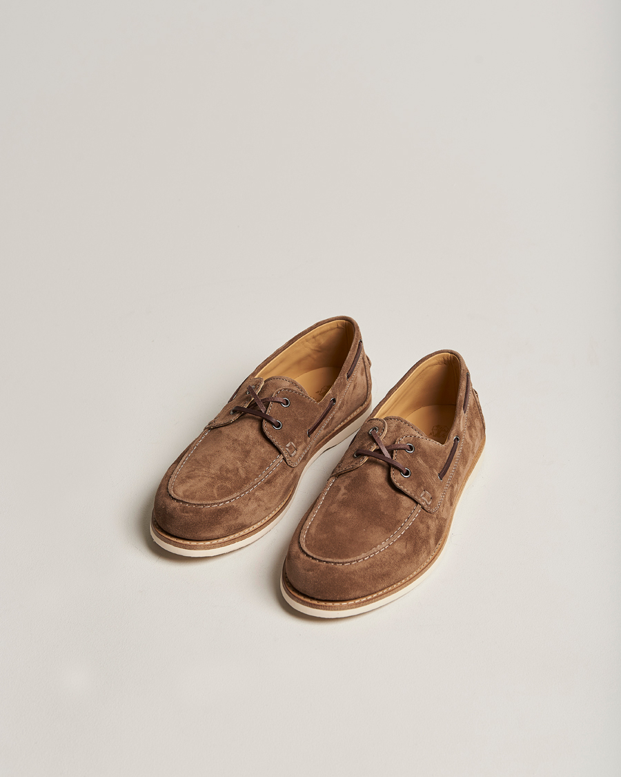 Herre | | Brunello Cucinelli | Boat Shoe Brown Suede