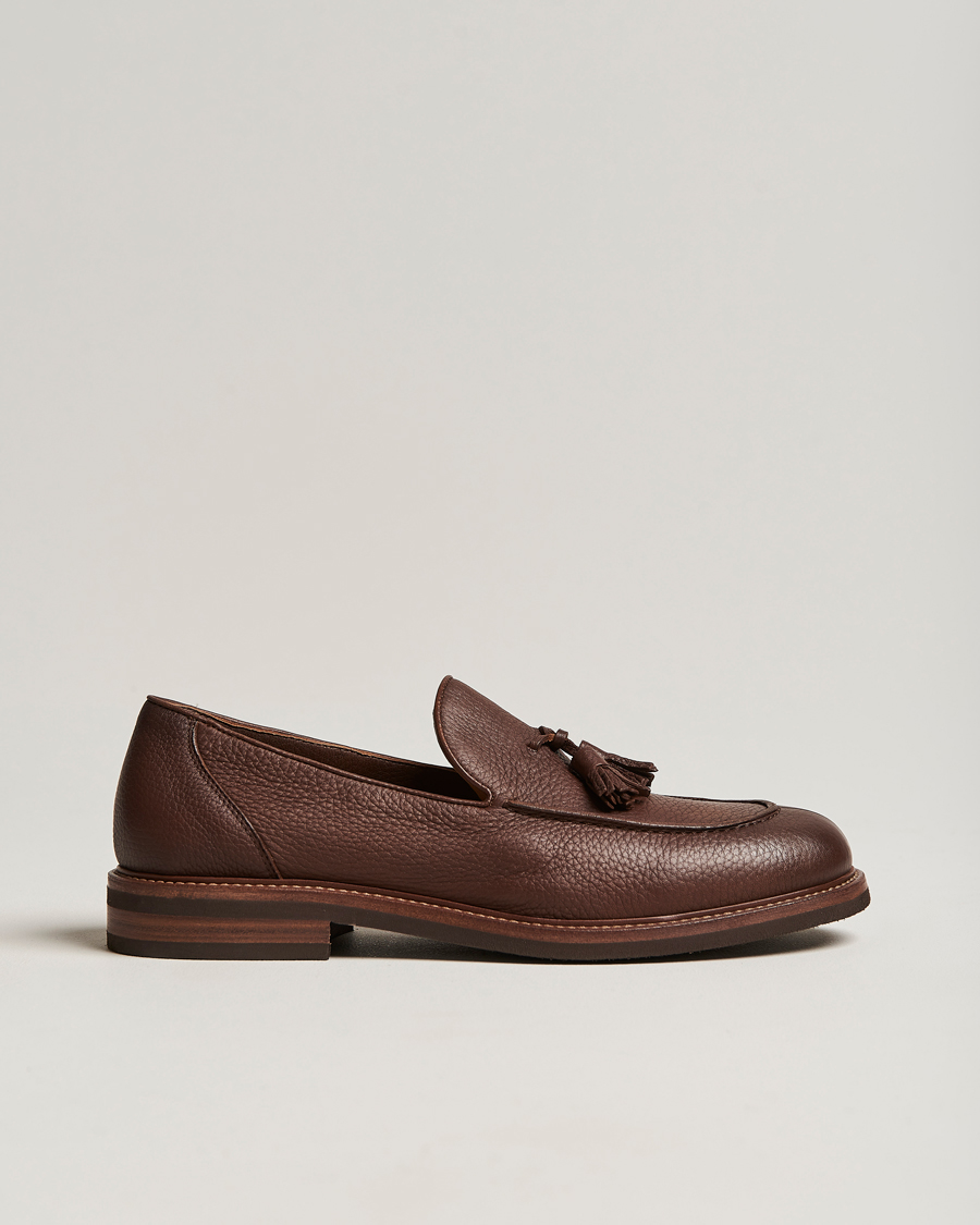 Herre | Brunello Cucinelli Deerskin Tassel Loafer Tobacco | Brunello Cucinelli | Deerskin Tassel Loafer Tobacco