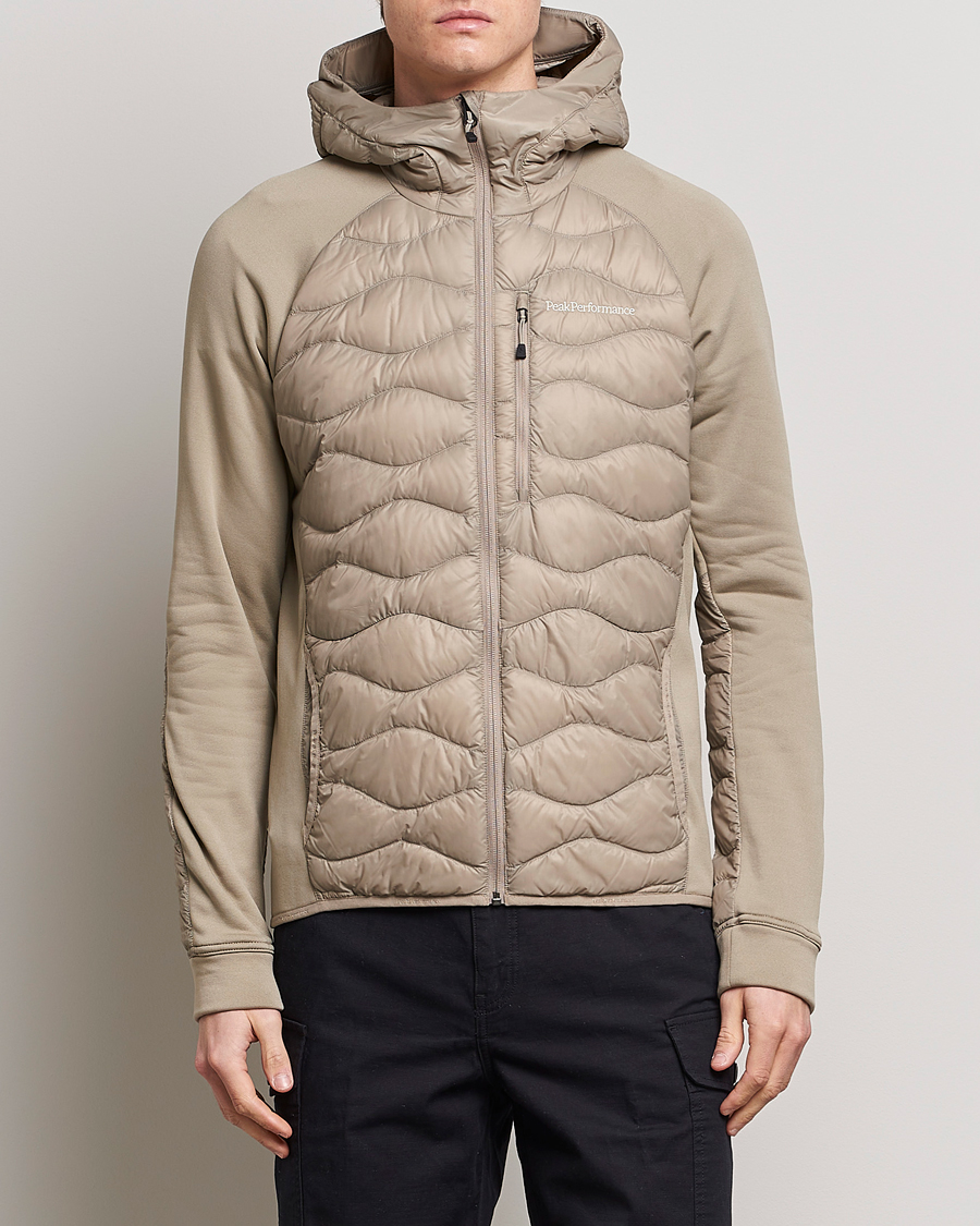 Herre | Jakker | Peak Performance | Helium Hooded Hybrid Avid Beige
