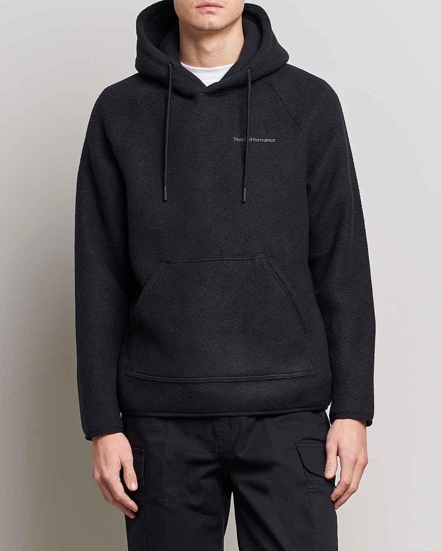 Herre | Gensere | Peak Performance | Fleece Hood Black