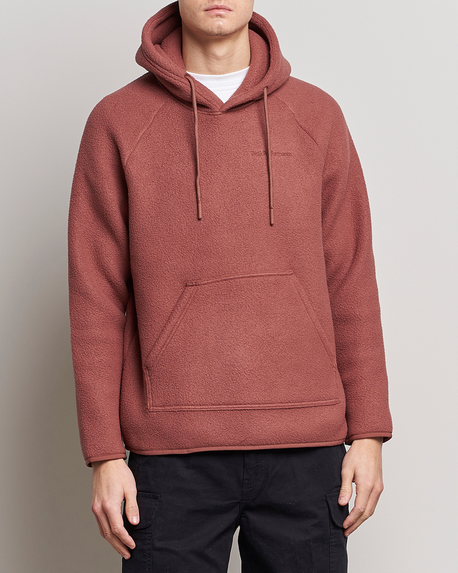 Herre |  | Peak Performance | Fleece Hood Classic Clay