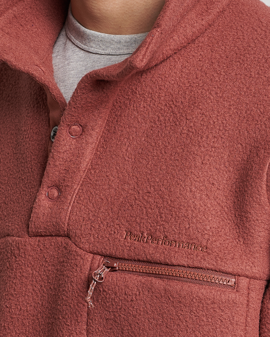 Herre | Gensere | Peak Performance | Fleece Snap Sweater Classic Clay