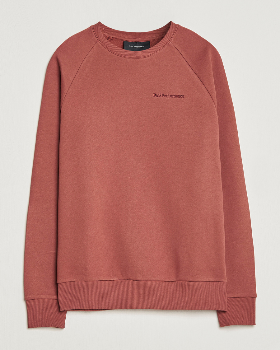 Herre | Gensere | Peak Performance | Original Small Logo Crew Neck Sweatshirt Classic Clay