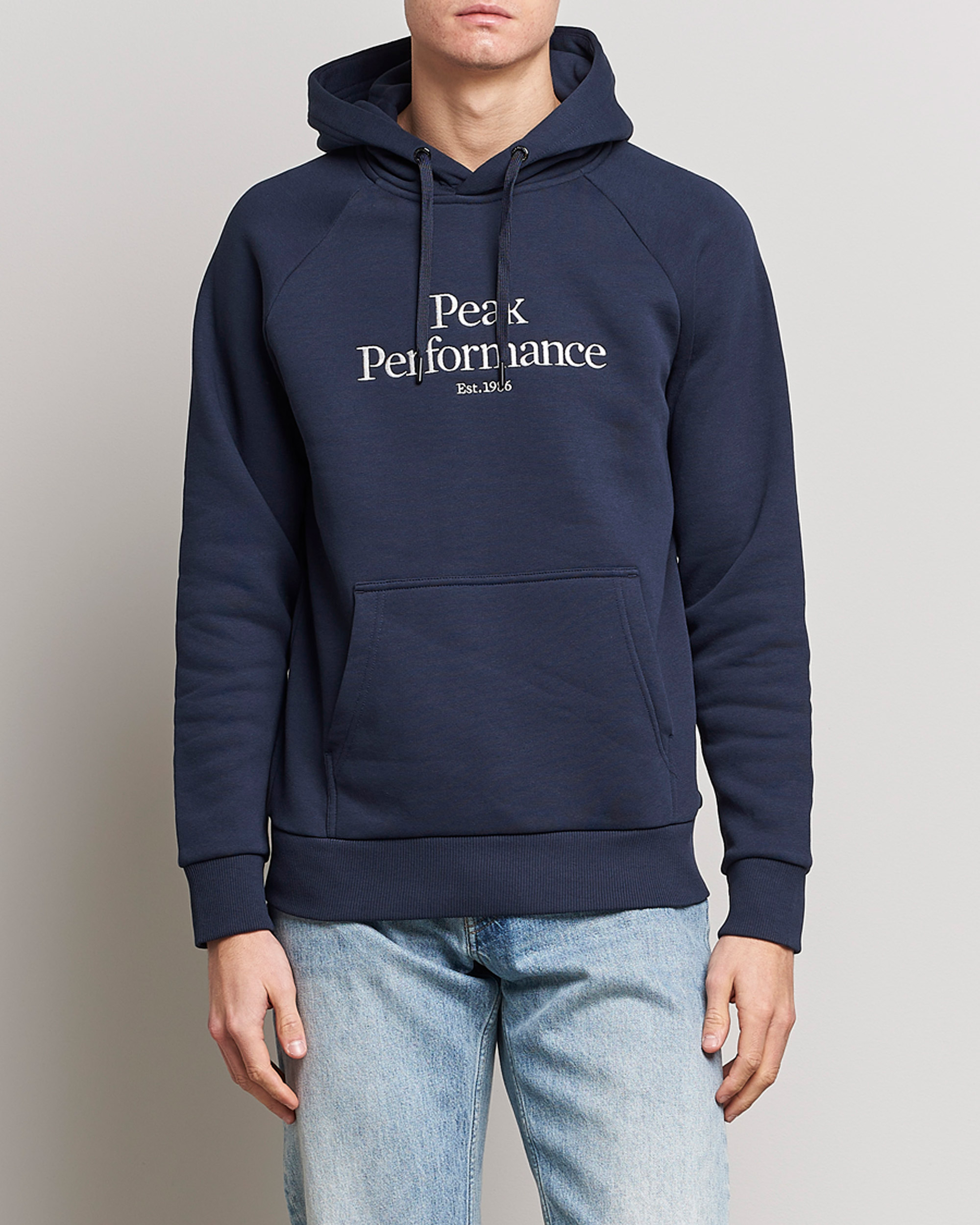 Herre |  | Peak Performance | Original Logo Hoodie Blue Shadow