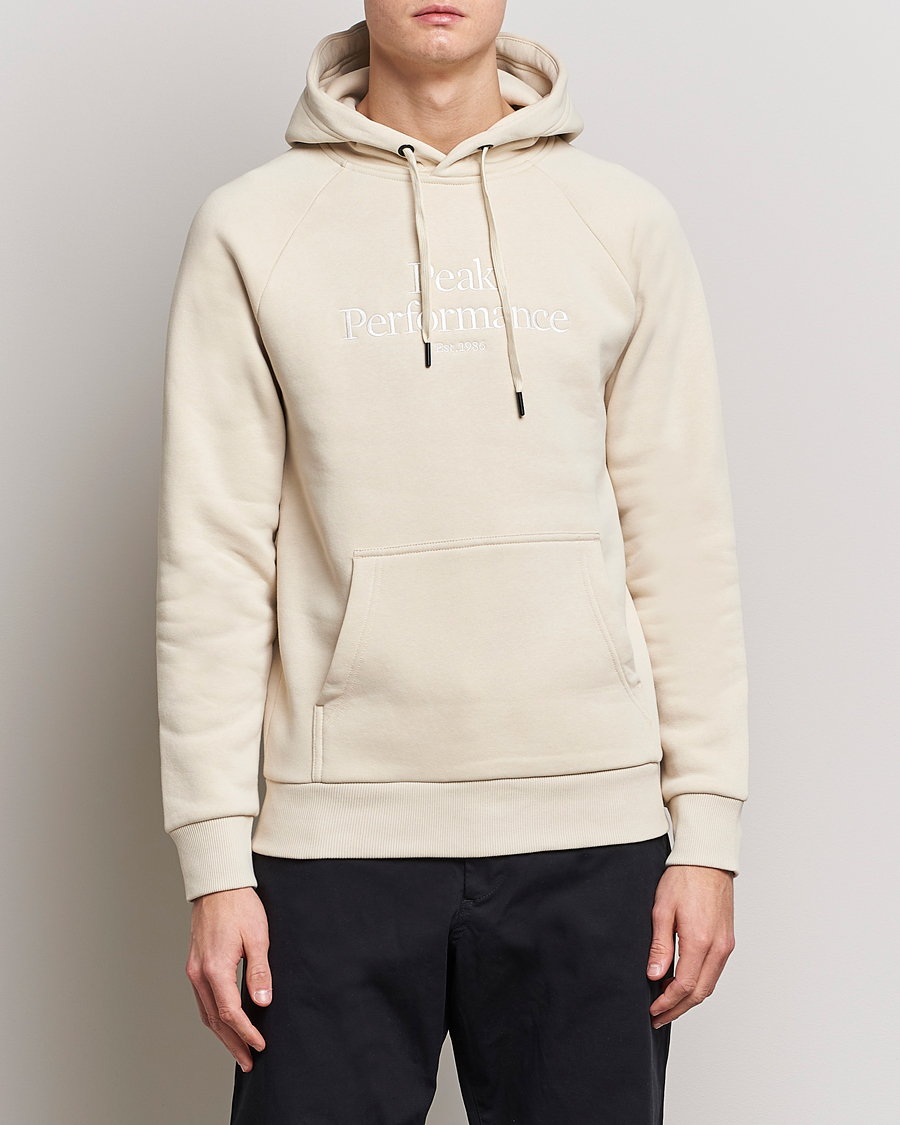 Herre |  | Peak Performance | Original Logo Hoodie Sand Fog